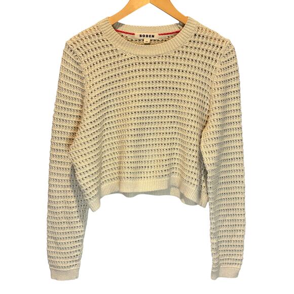 Boden Cream Crew Neck Sweater - Picture 2 of 6